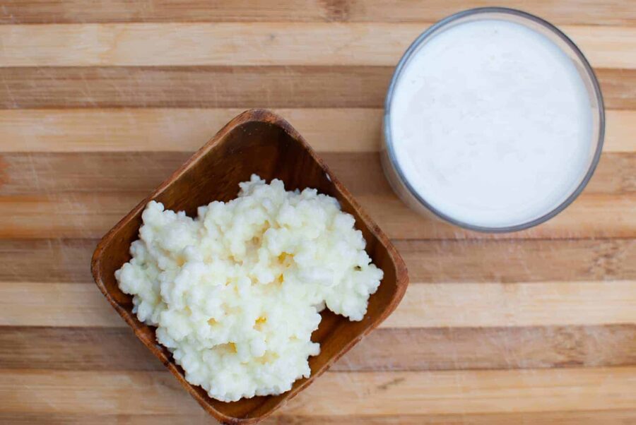 Kefir liquid and solid